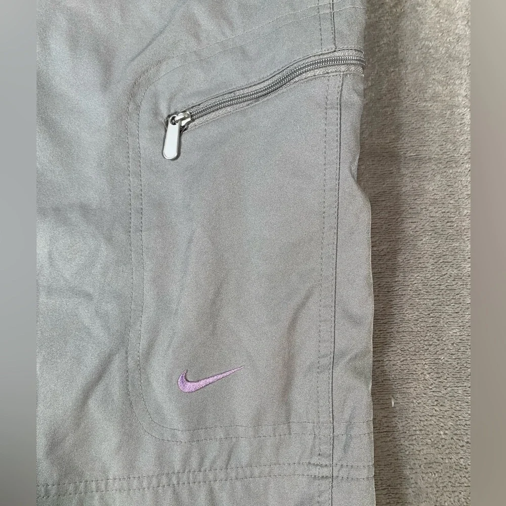 Nike‎ Bermuda Shorts Men’s XL Grey Vintage Sportswear Cargo Zip Pockets